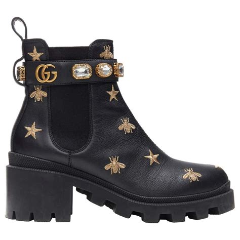 black gucci boots with gems|gucci boots vsco.